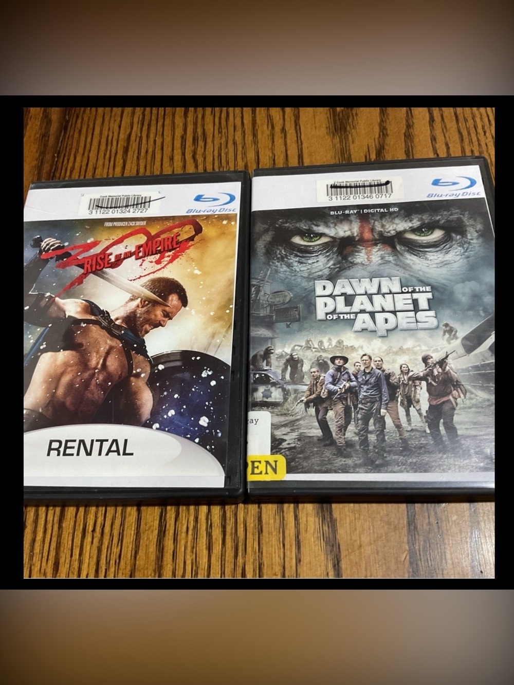 Dawn of the Planet of the Apes & 300 Rise of an Empire (Set) - Blu-rays